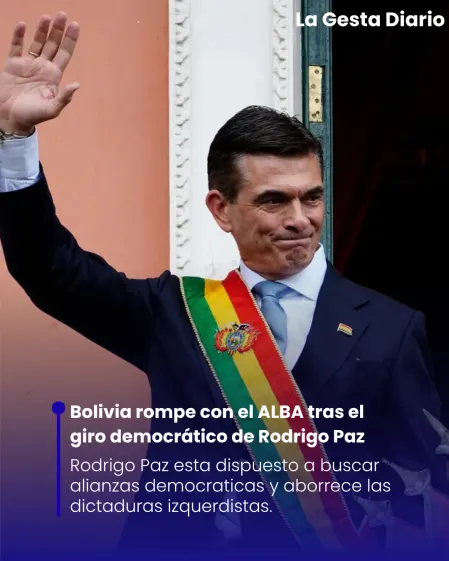 Bolivia rompe con el ALBA tras el giro democrático de Rodrigo Paz