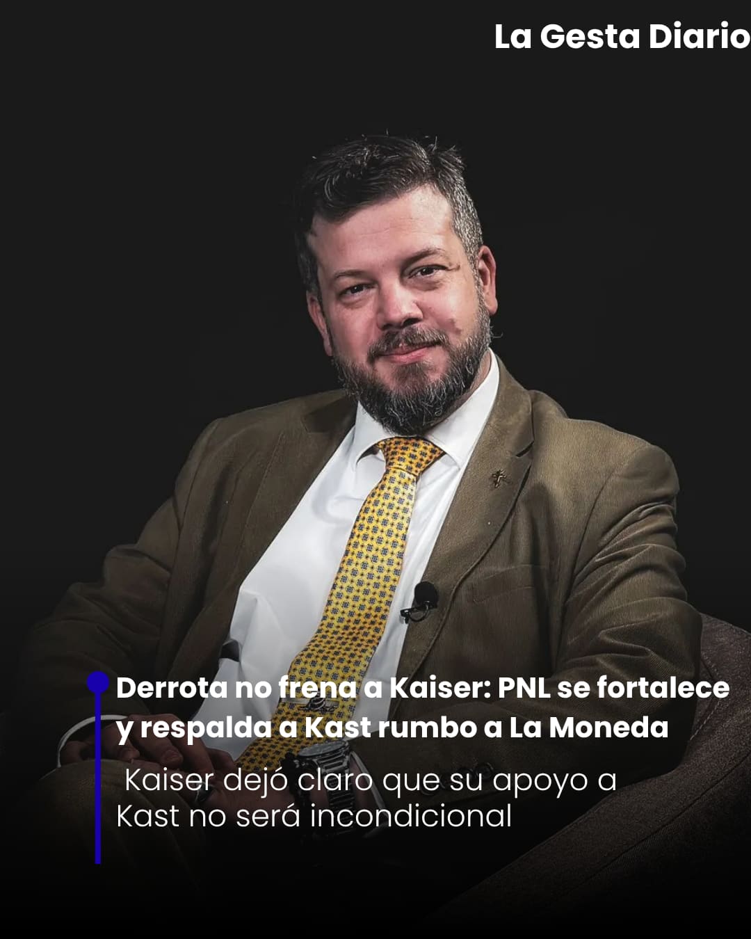 La derrota no frena a Kaiser: PNL se fortalece y respalda a Kast rumbo a La Moneda
