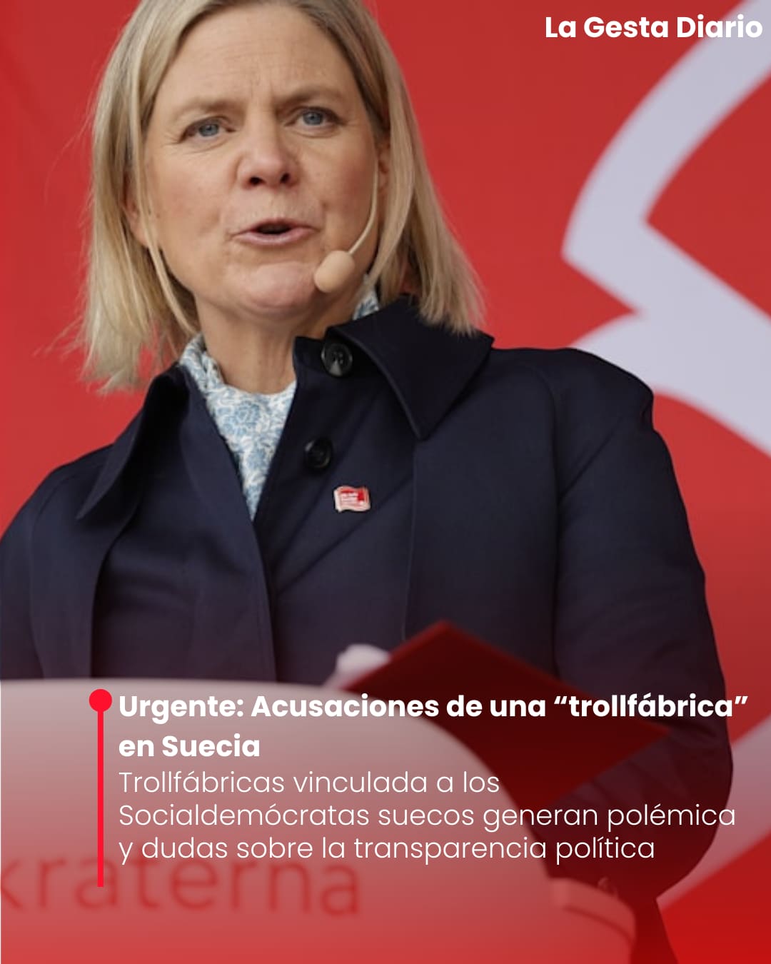 Urgente: Acusaciones de una “trollfábrica” vinculada a los Socialdemócratas suecos generan polémica y dudas sobre la transparencia política