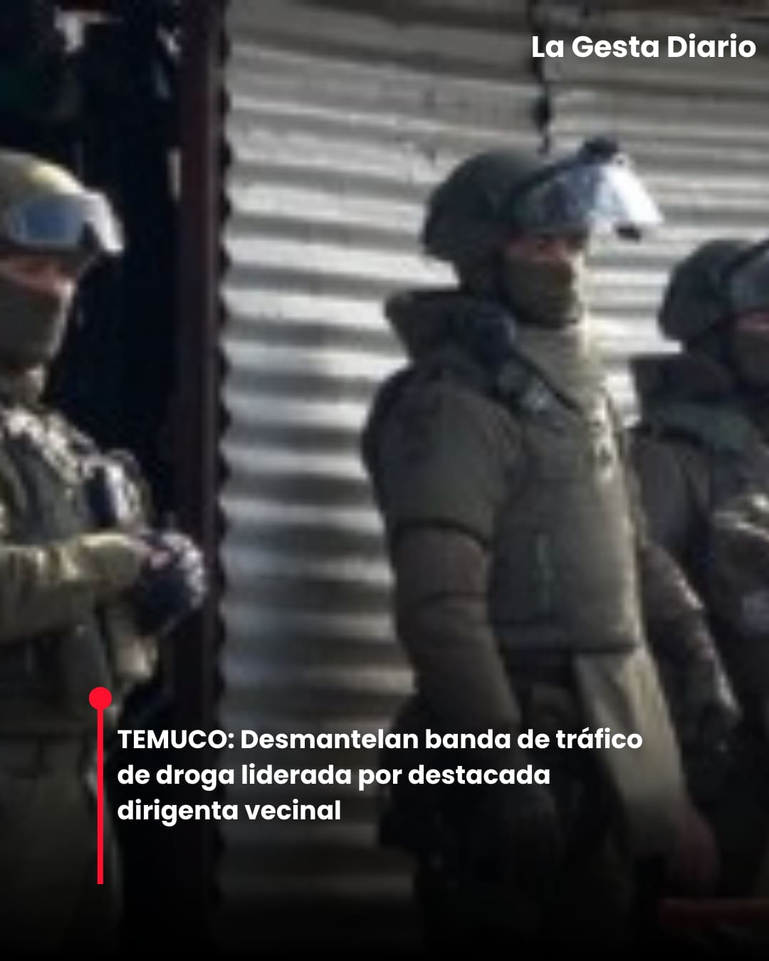 TEMUCO:Desmantelan banda de tráfico de droga liderada por destacada dirigenta vecinal