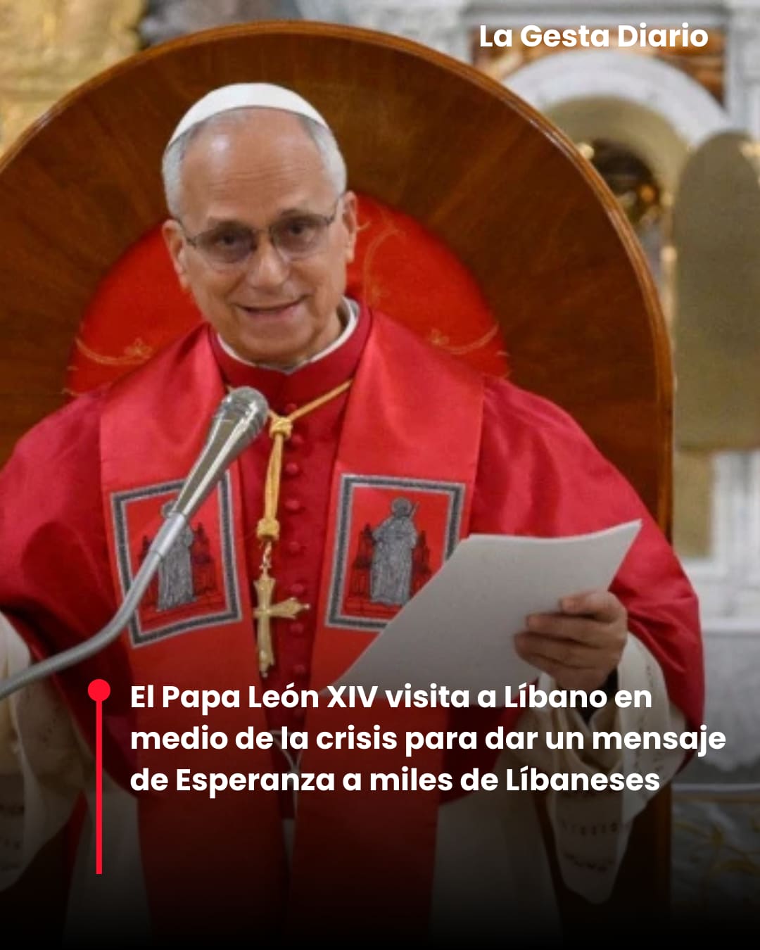 El Papa León XIV visita a Líbano en medio de la crisis