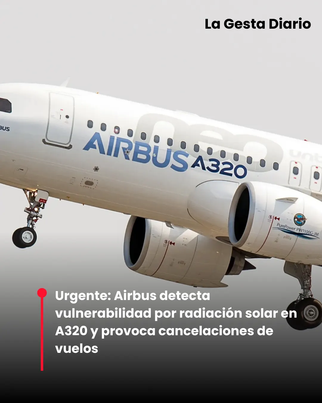 Urgente: Airbus detecta vulnerabilidad por radiación solar en A320 y provoca cancelaciones de vuelos