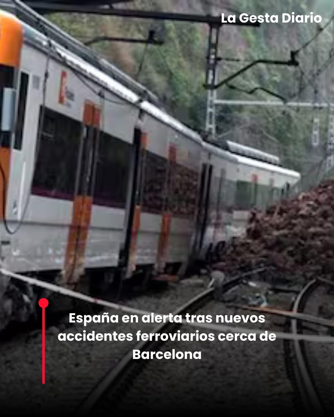 España en alerta tras nuevos accidentes ferroviarios cerca de Barcelona