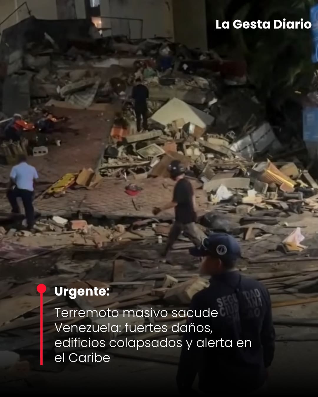 Terremoto masivo sacude Venezuela: fuertes daños, edificios colapsados y alerta en el Caribe