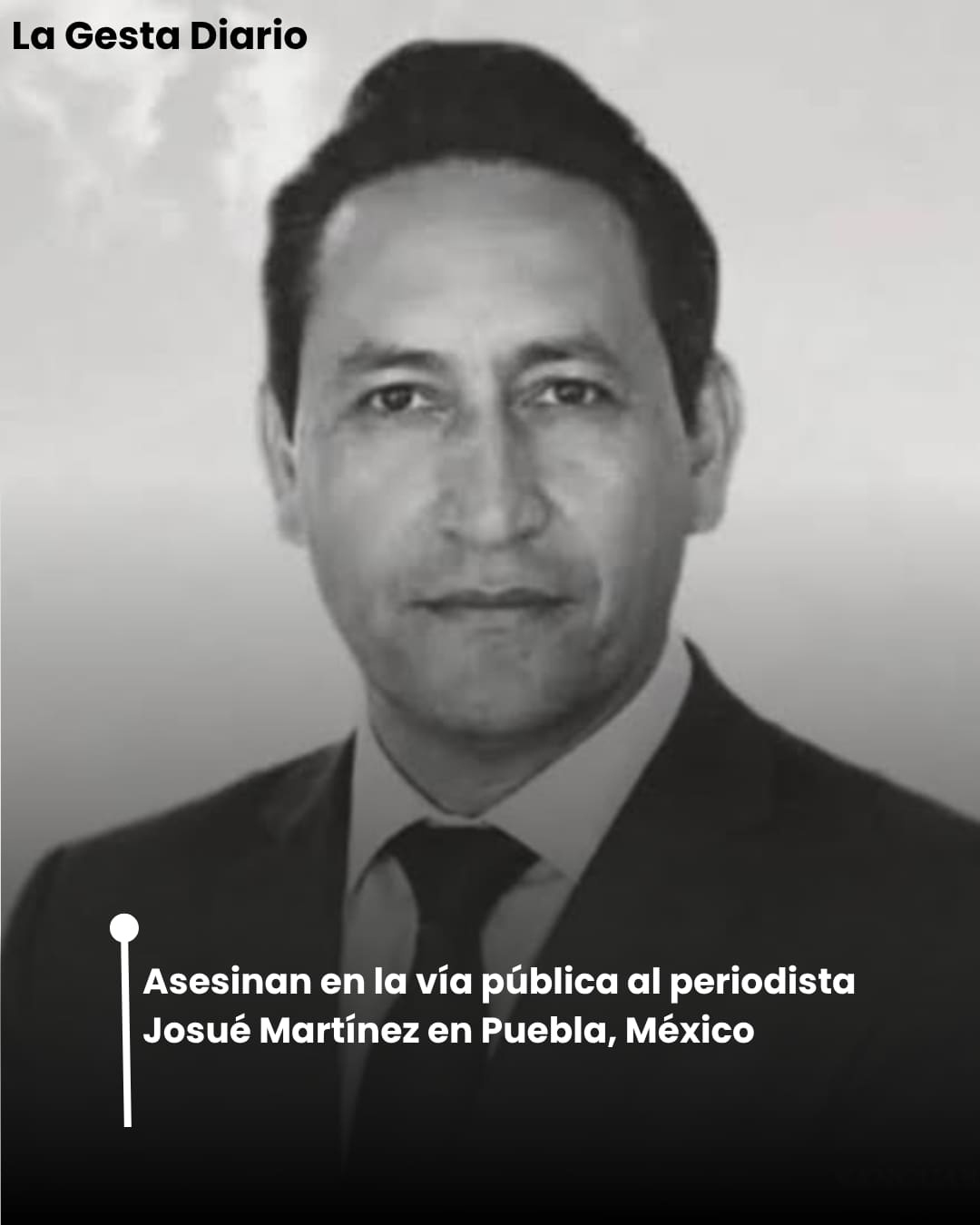 Asesinan en la vía pública al periodista Josué Martínez en Puebla, México