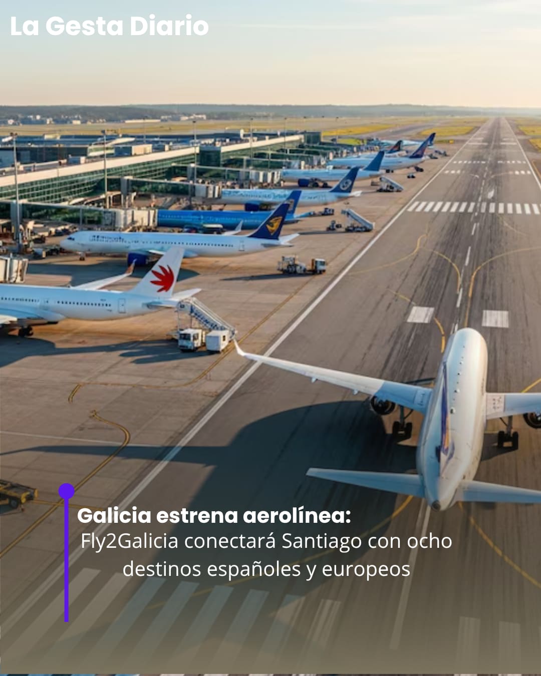 Galicia estrena aerolínea: Fly2Galicia conectará Santiago con ocho destinos españoles y europeos