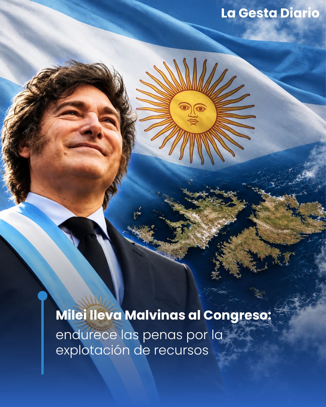 Milei lleva Malvinas al Congreso: endurece las penas por la explotación de recursos
