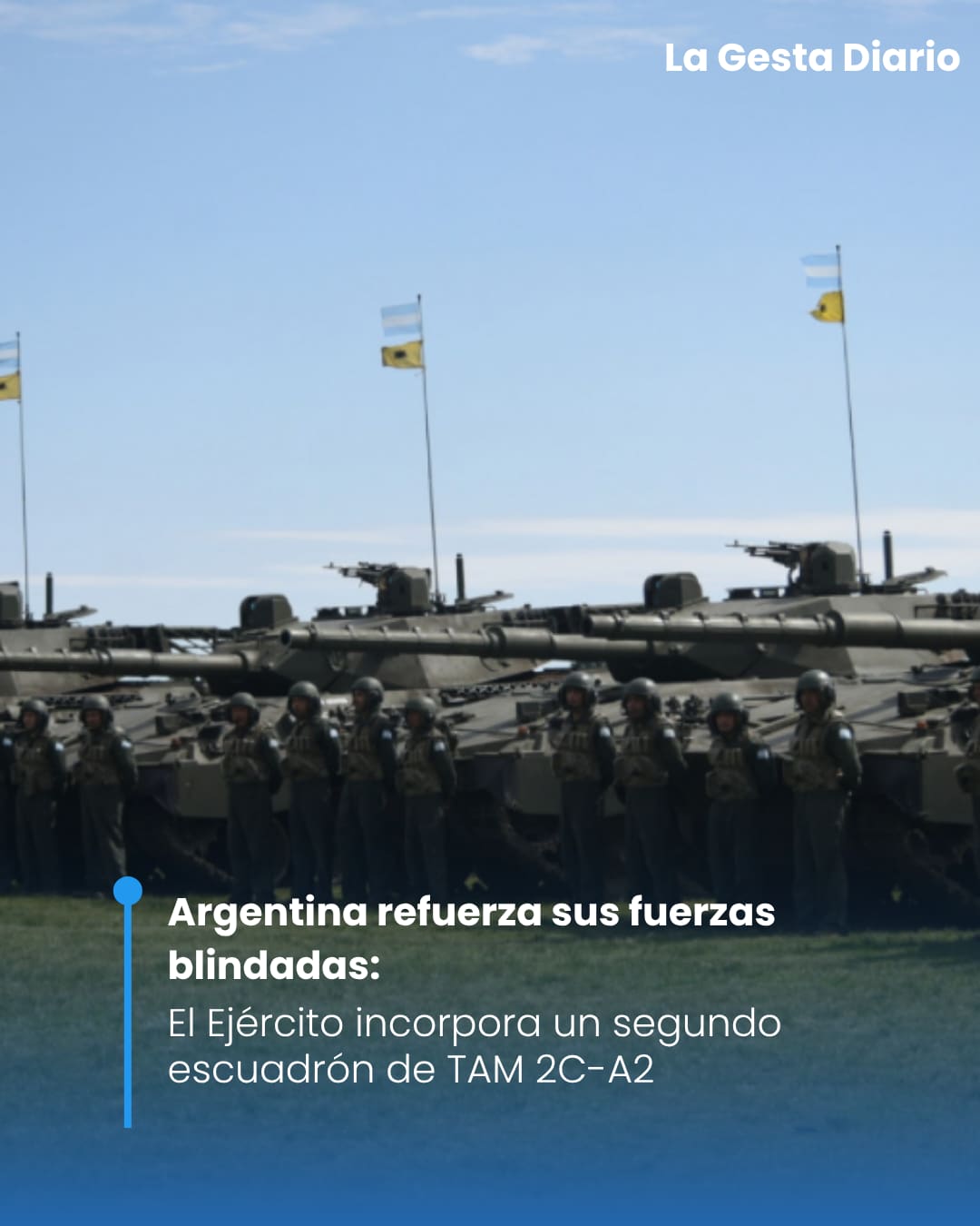 Argentina refuerza sus fuerzas blindadas: