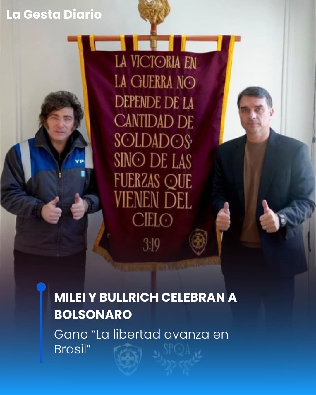 MILEI CELEBRA A BOLSONARO: