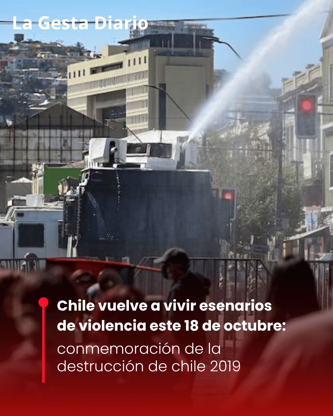 Chile vuelve a vivir esenarios de violencia este 18 de octubre: conmemoración de la destrucción de chile 2019