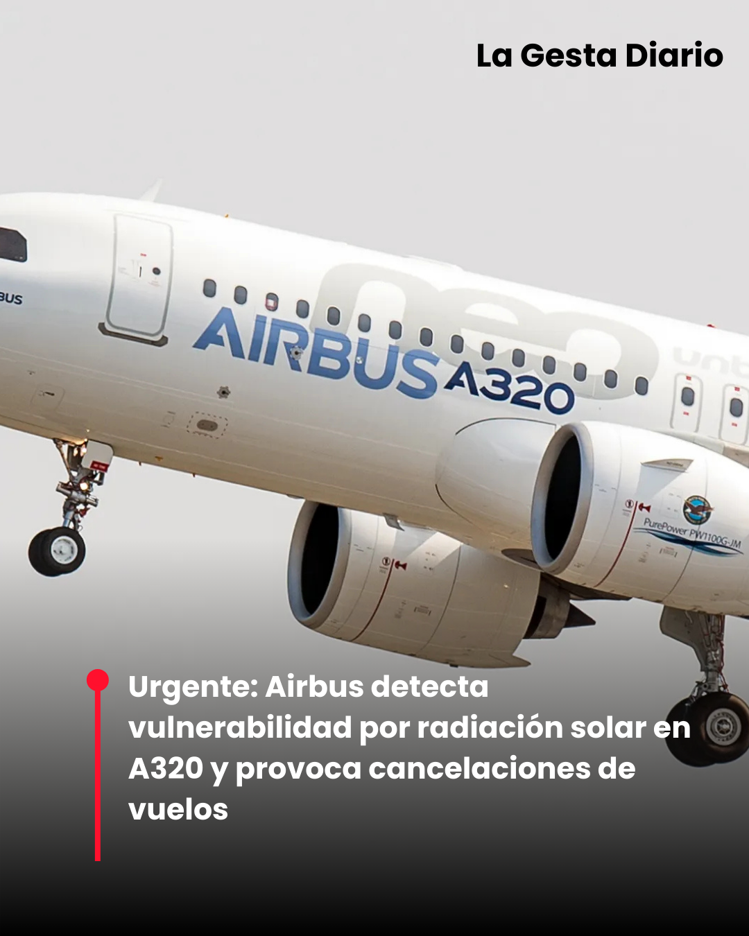 Urgente: Airbus detecta vulnerabilidad por radiación solar en A320 y provoca cancelaciones de vuelos