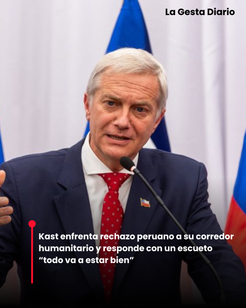 Kast enfrenta rechazo peruano a su corredor humanitario y responde con un escueto “todo va a estar bien”