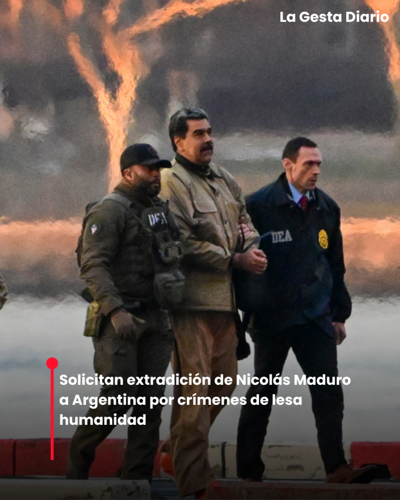 Solicitan extradición de Nicolás Maduro a Argentina por crímenes de lesa humanidad