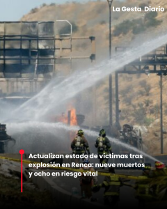Actualizan estado de víctimas tras explosión en Renca:&hellip;