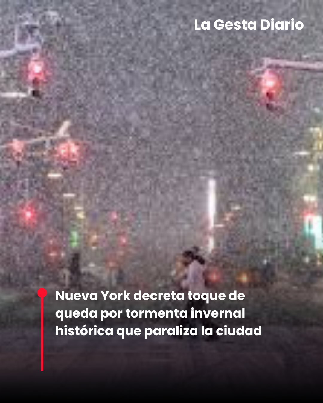Nueva York decreta toque de queda por tormenta invernal histórica que paraliza la ciudad