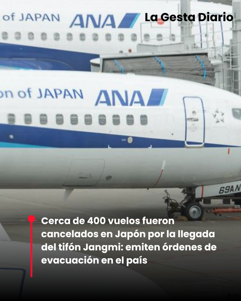 Cerca de 400 vuelos fueron cancelados en Japón&hellip;