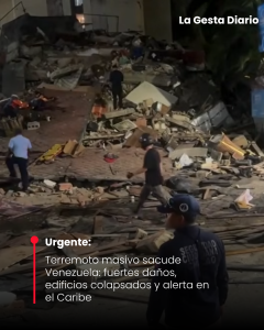 Terremoto masivo sacude Venezuela: fuertes daños, edificios colapsados&hellip;