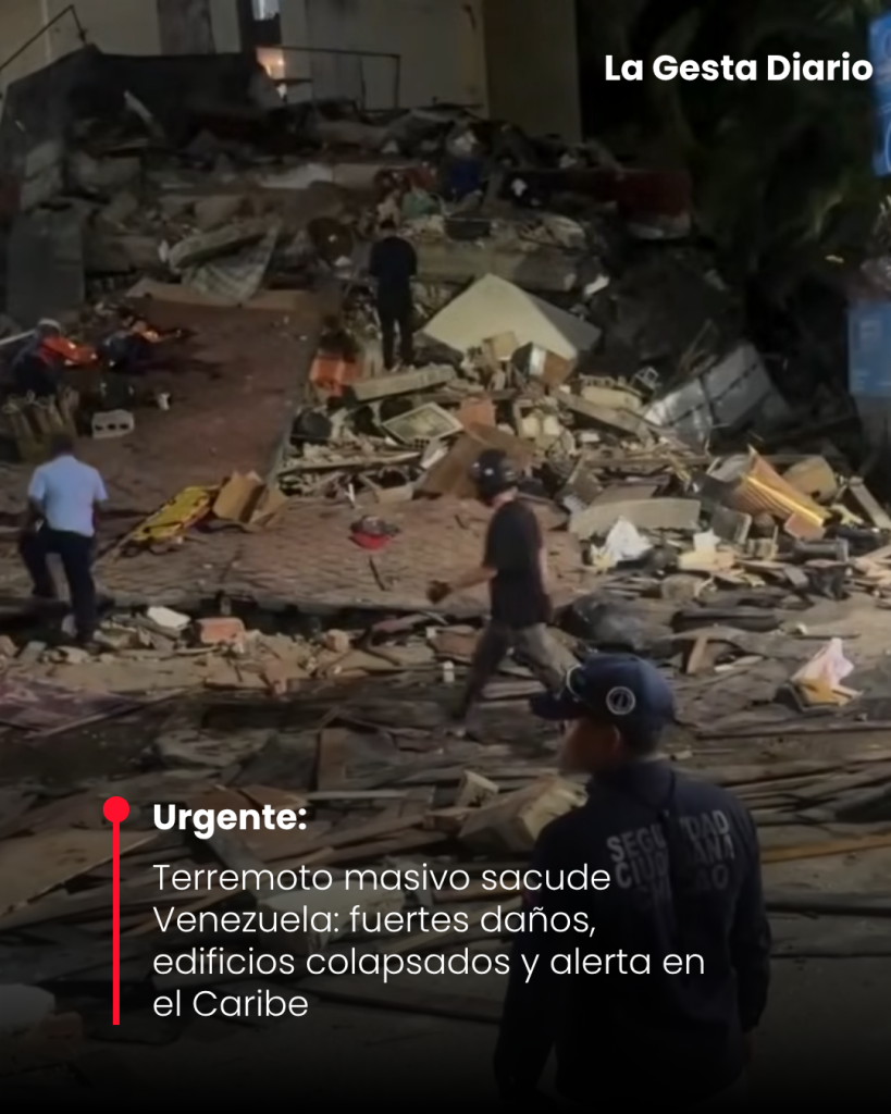 Terremoto masivo sacude Venezuela: fuertes daños, edificios colapsados&hellip;