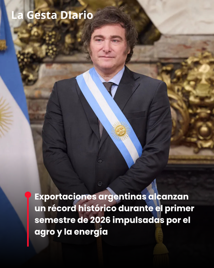 Exportaciones argentinas alcanzan un récord histórico durante el primer semestre de 2026 impulsadas por el agro y la energía