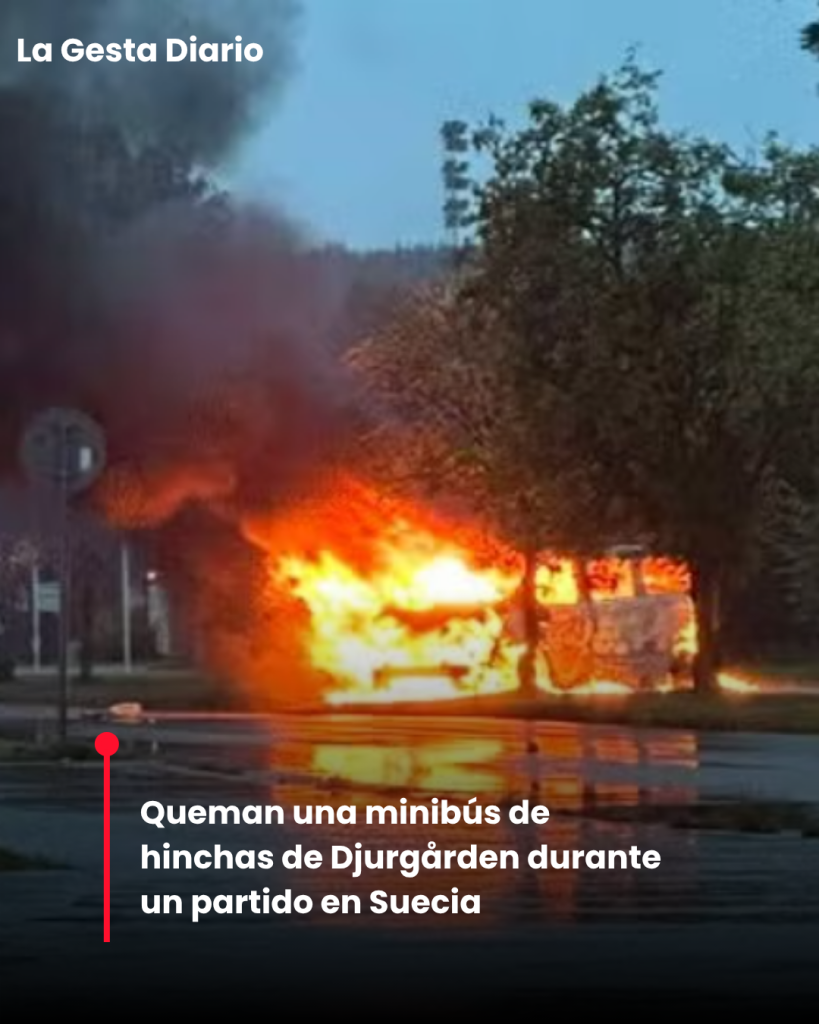 Queman minibús de hinchas de Djurgården en Suecia&hellip;