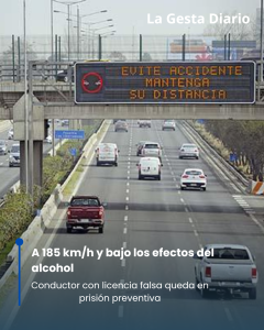 A 185 km/h y bajo los efectos del&hellip;