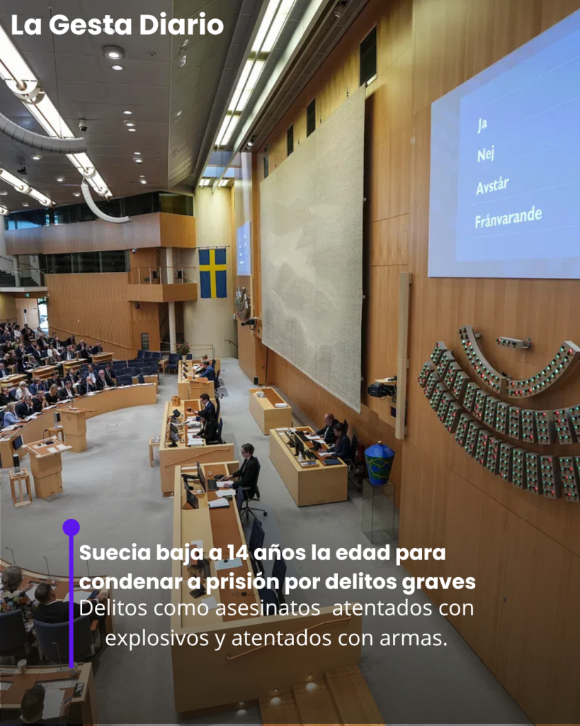 Suecia baja a 14 años la edad para condenar a prisión por delitos graves