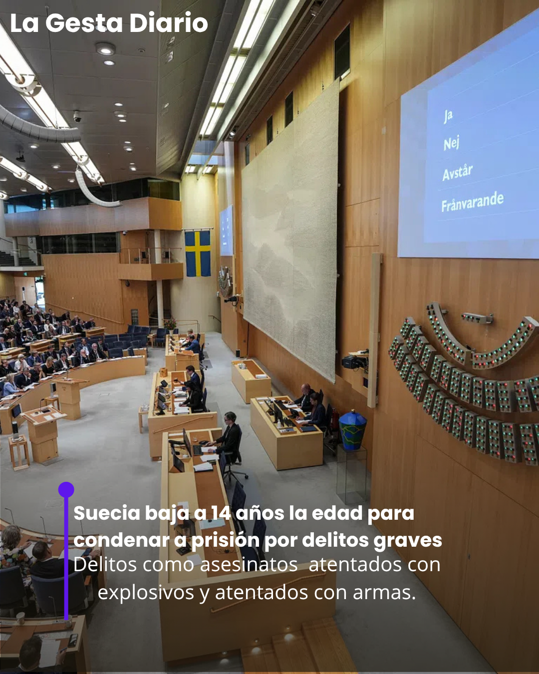 Suecia baja a 14 años la edad para condenar a prisión por delitos graves
